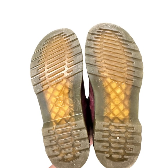 Dr Martens Women’s Boots Burgundy Purple Lace-Up Patent Leather - Picture 8 of 11